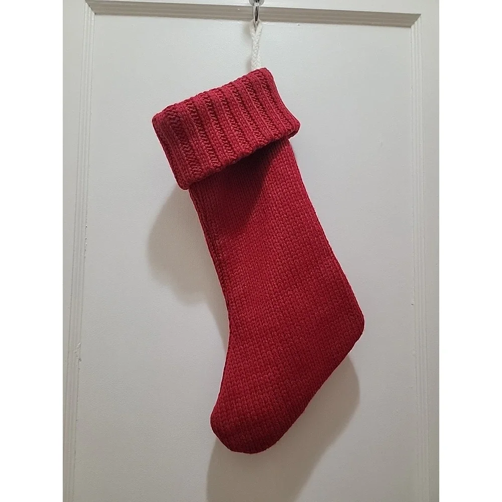 Target Wondershop Red & White Knit Christmas Stocking Monogram Letter Z